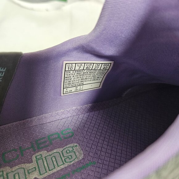 Skechers Slip-Ins Summits Dazzling Haze Gray Sneakers Women's Size 10 Vegan - Picture 7 of 11